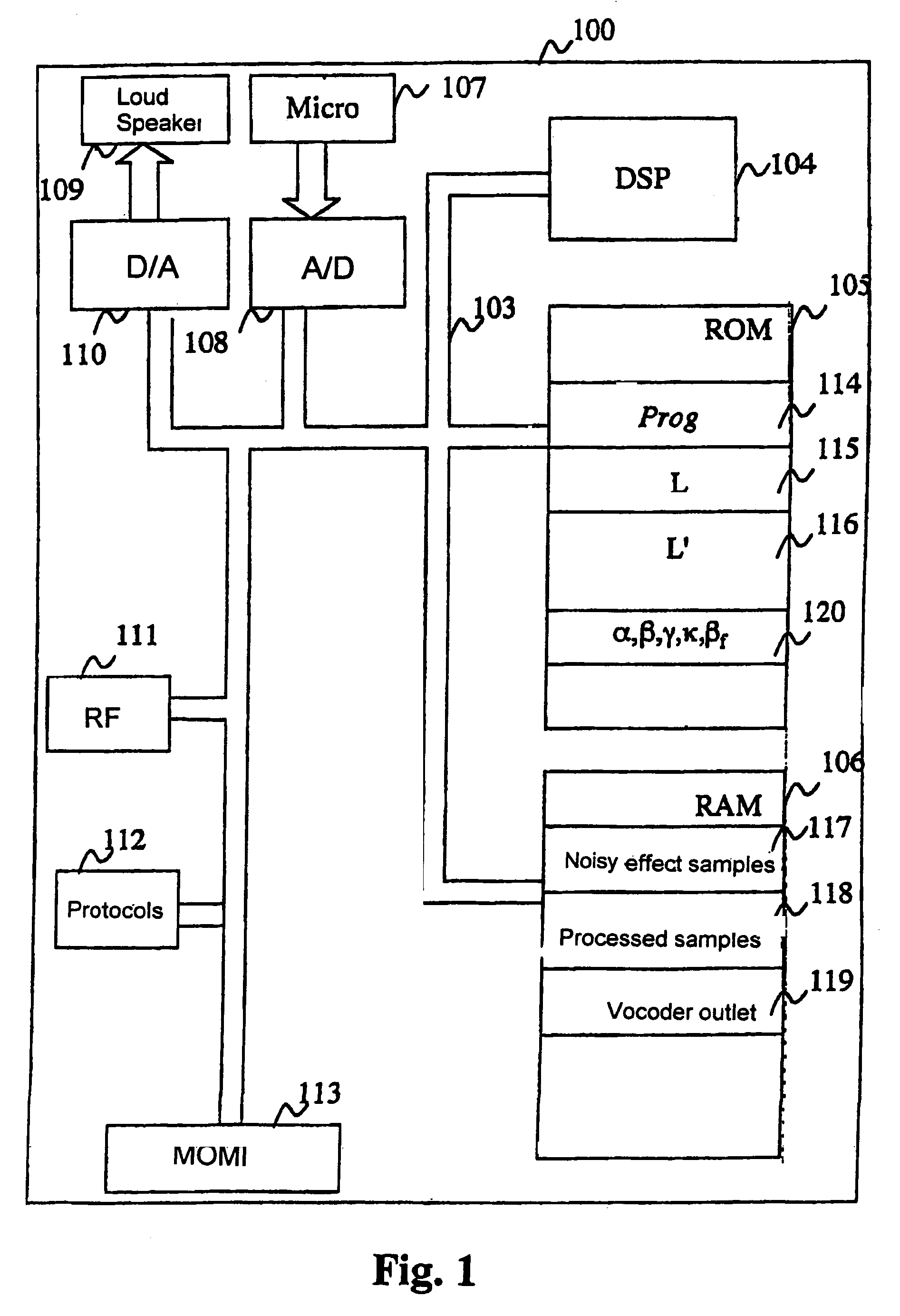 Device and method for processing an audio signal