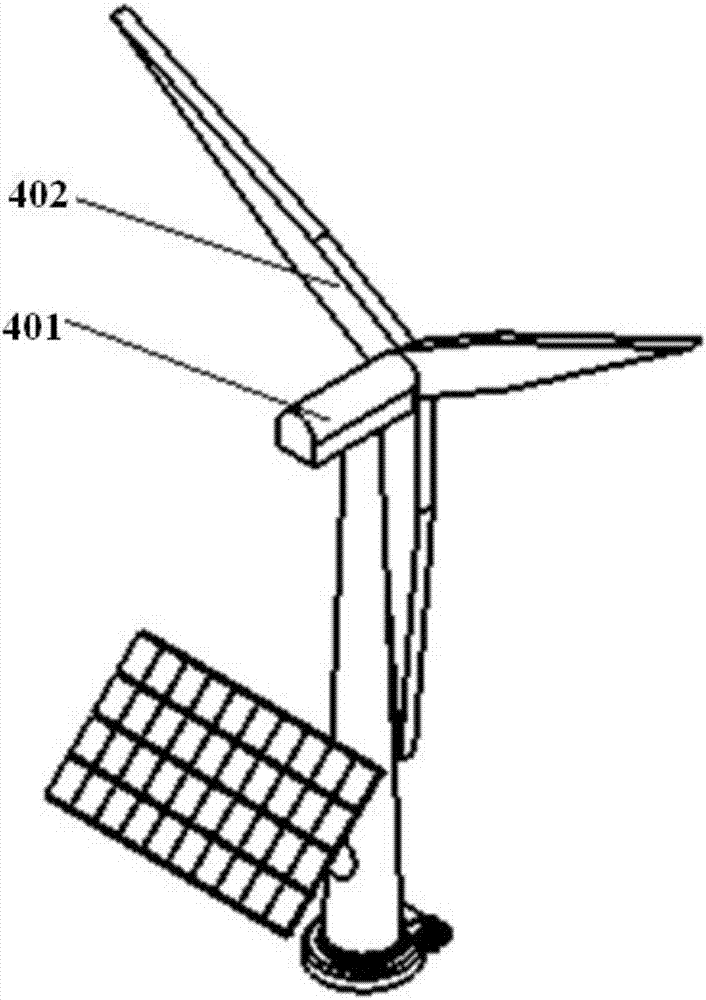 Wind-solar complementary integrated power generation structure