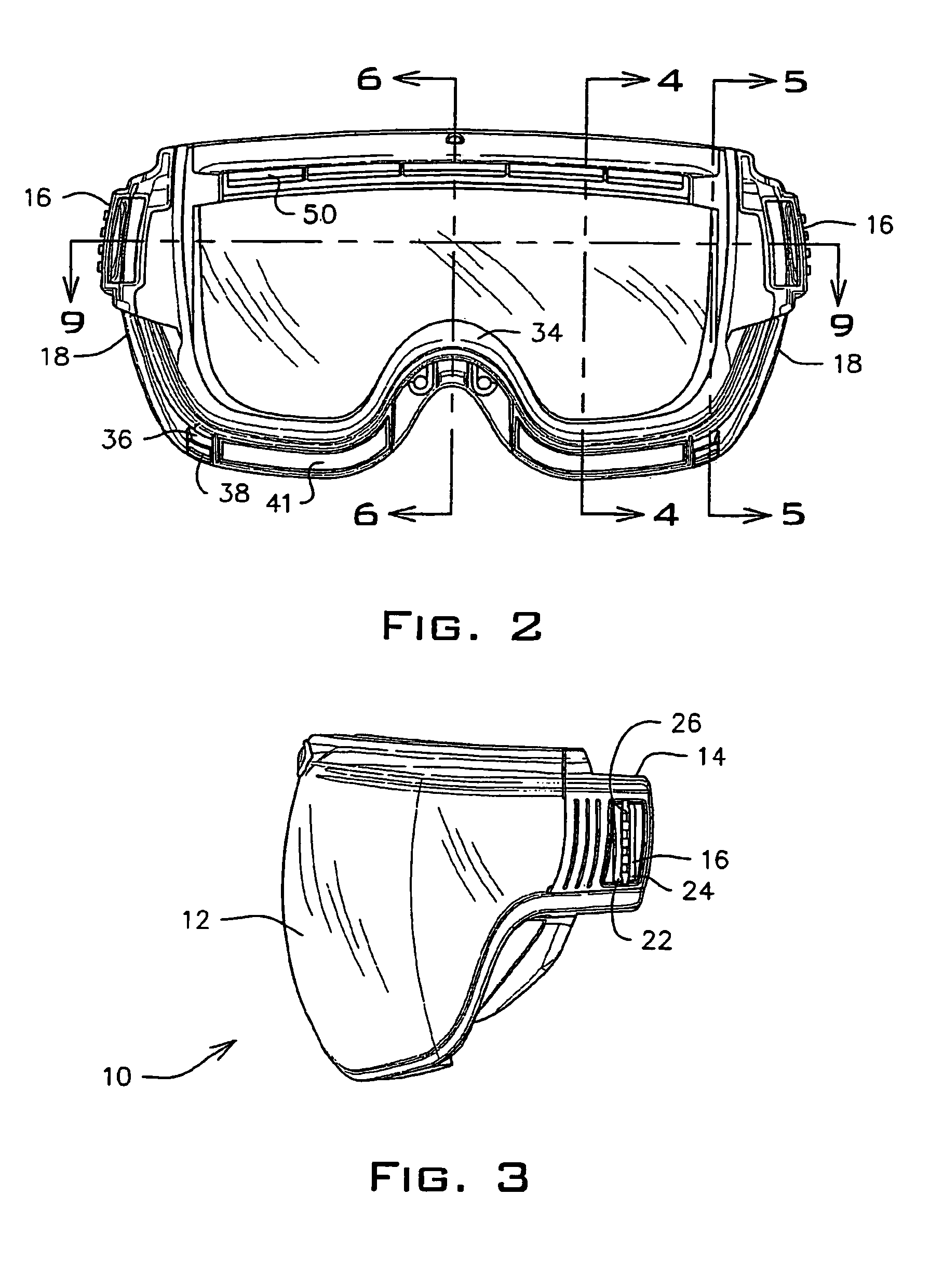 Ventilated safety goggles