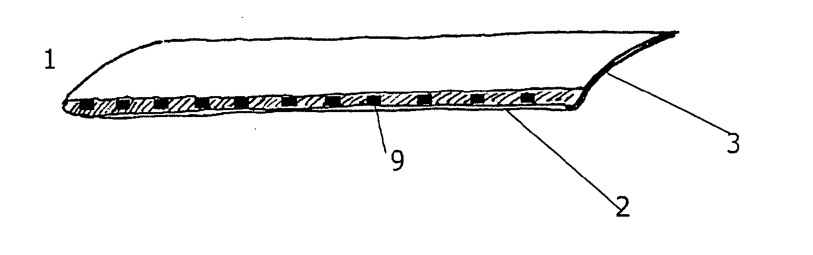 Blind device  for light protection and displaying of information