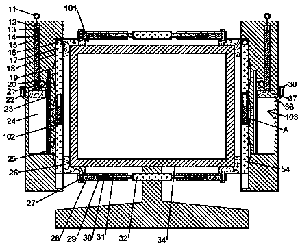 Efficient and quick cleaning device of display
