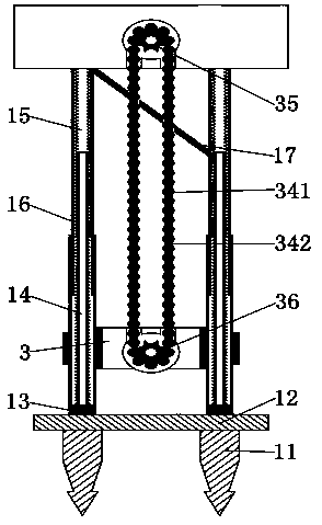 A convenient wire harness tightening tool for laying power lines