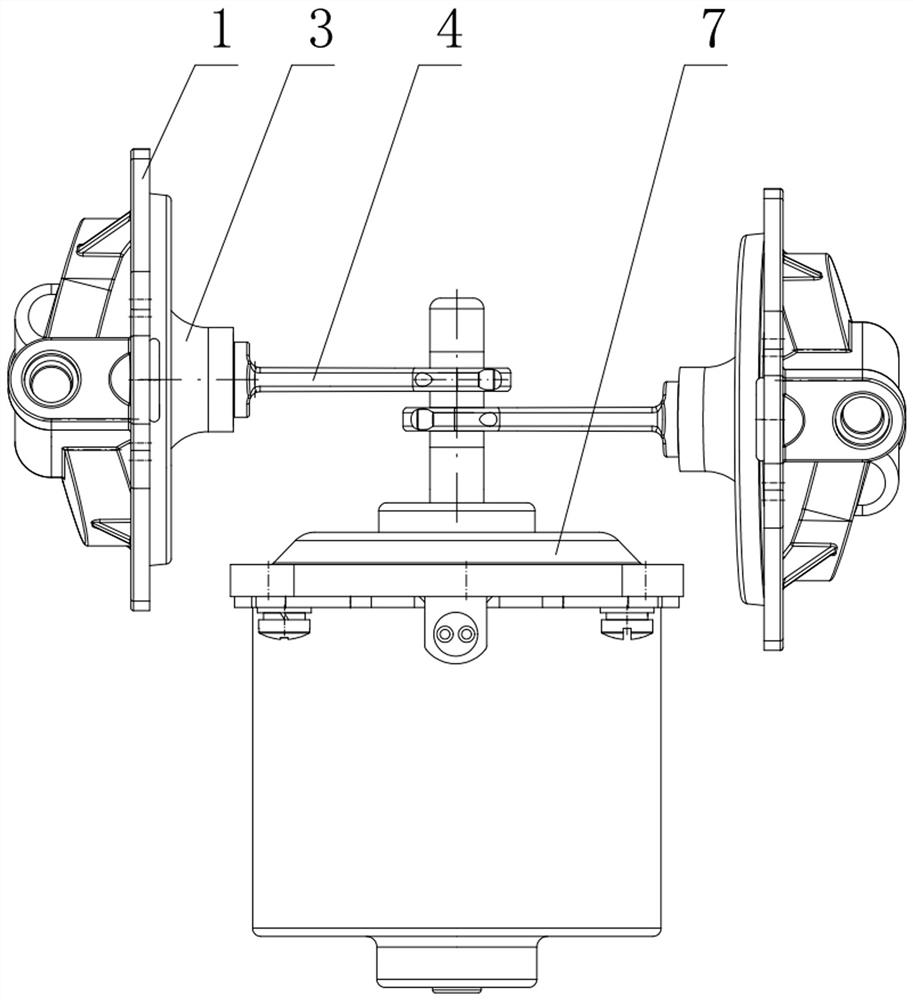 Double-cylinder diaphragm vacuum pump