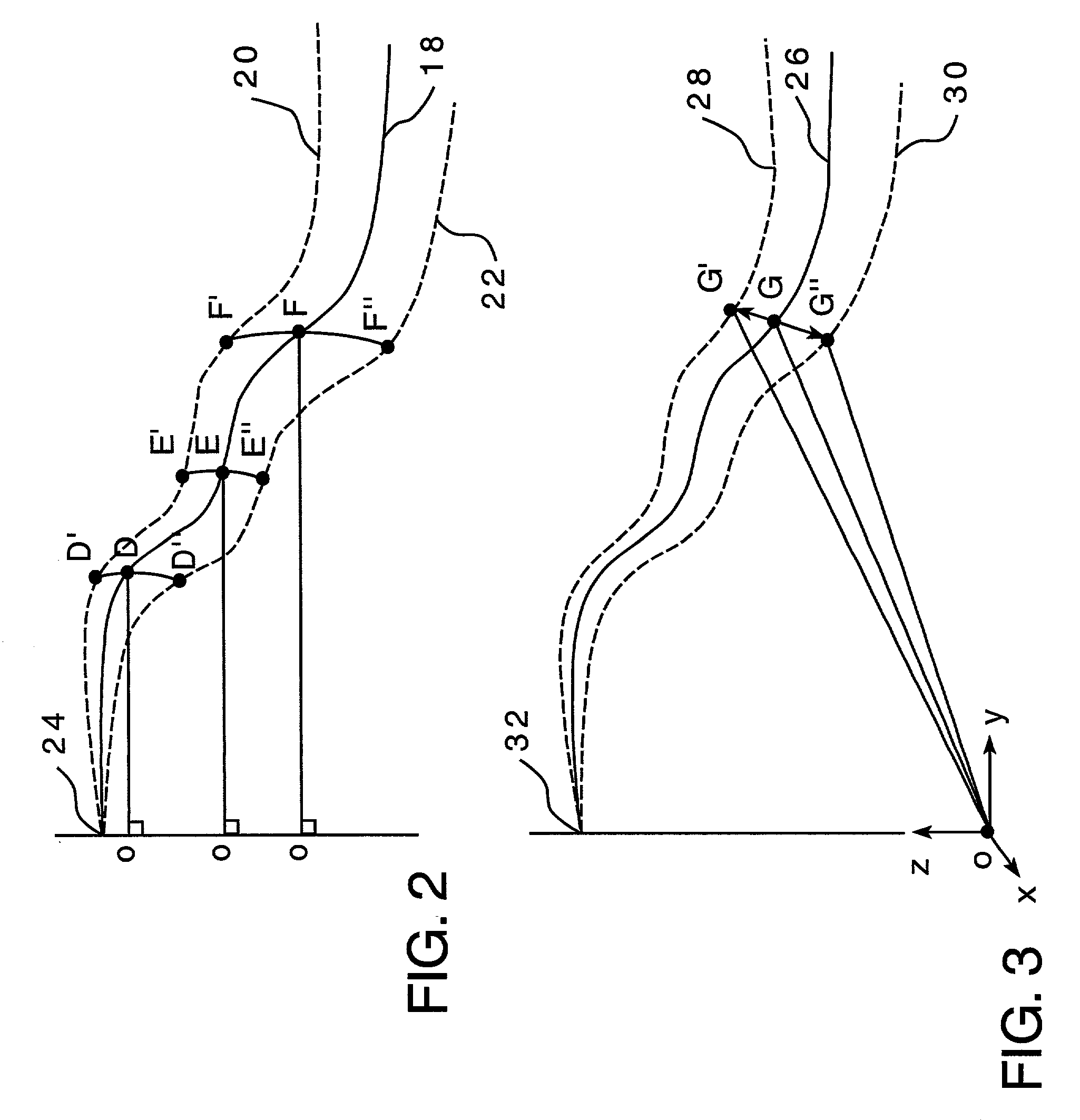 Method for determining a die profile for forming a metal part having a desired shape and associated methods