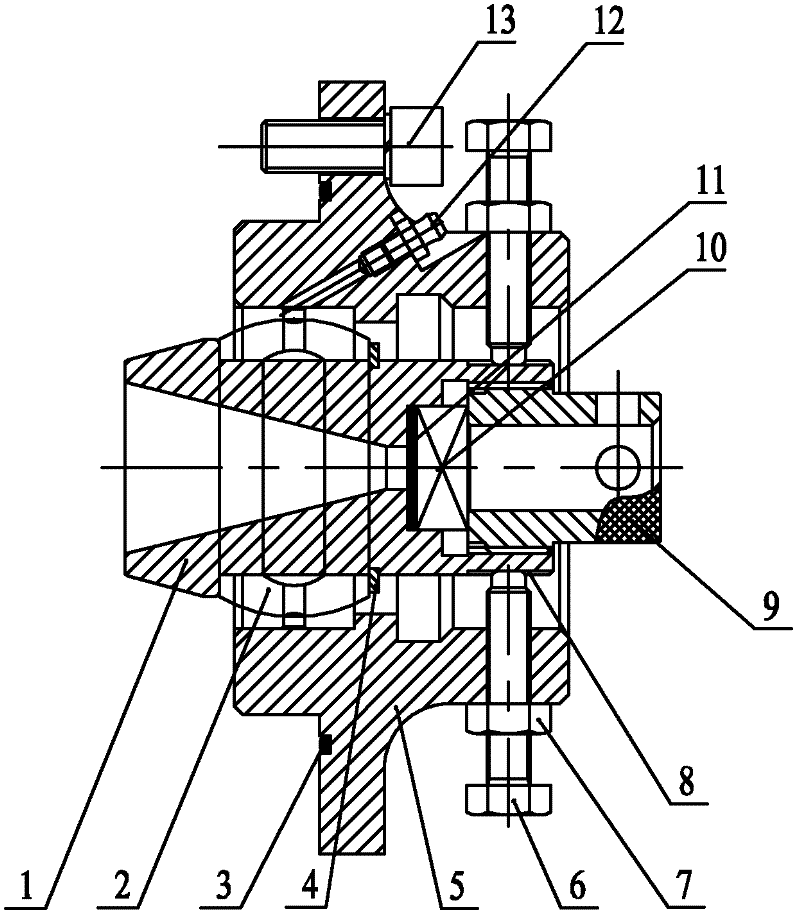 Die box component of wire drawing machine