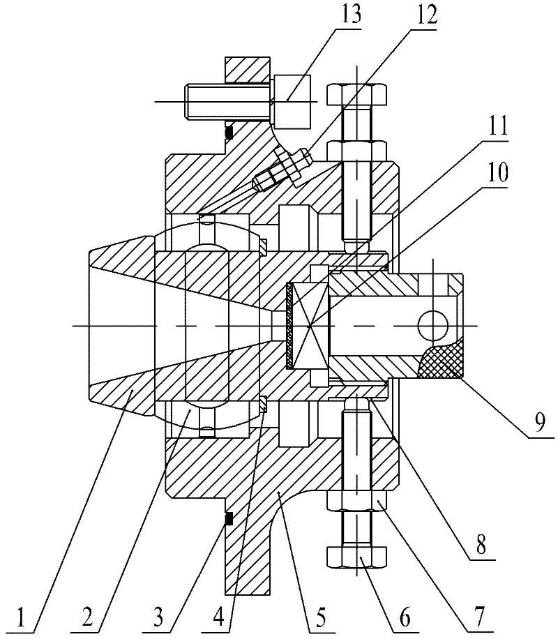 Die box component of wire drawing machine