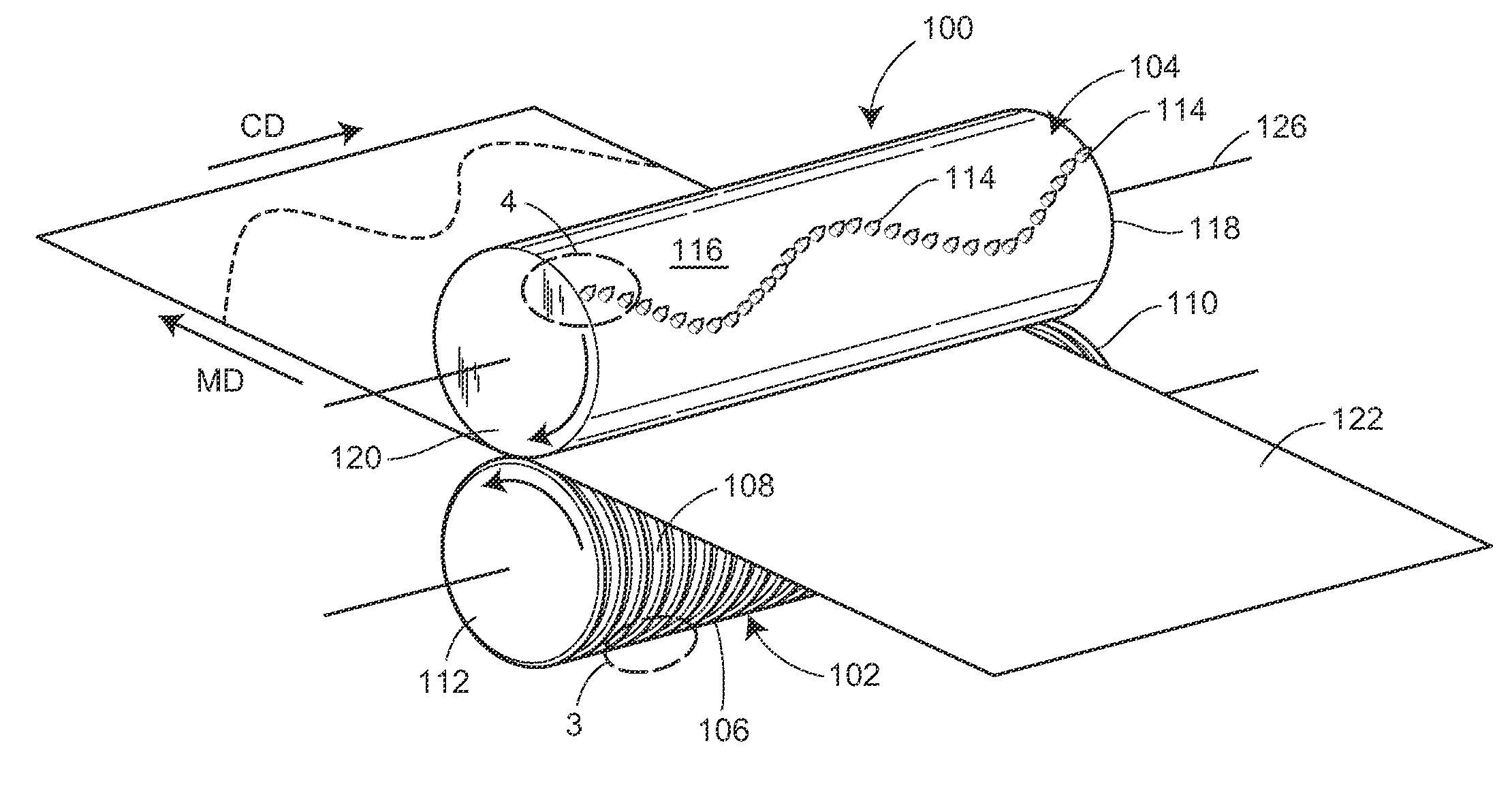 Method for providing a web with unique perforations