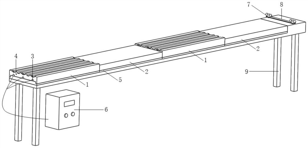 Pouring type resin-based distributed optical fiber sensor packaging device