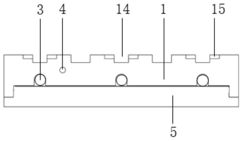 Pouring type resin-based distributed optical fiber sensor packaging device