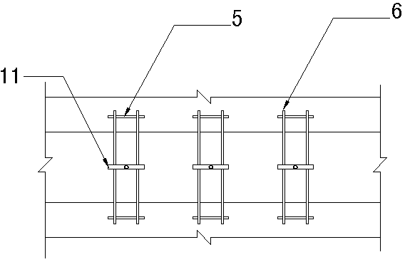 Construction method of longitudinal wet joint formwork of prefabricated T beam or box beam