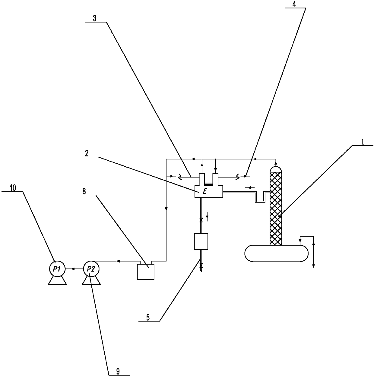 Production apparatus of anethole rectifying section