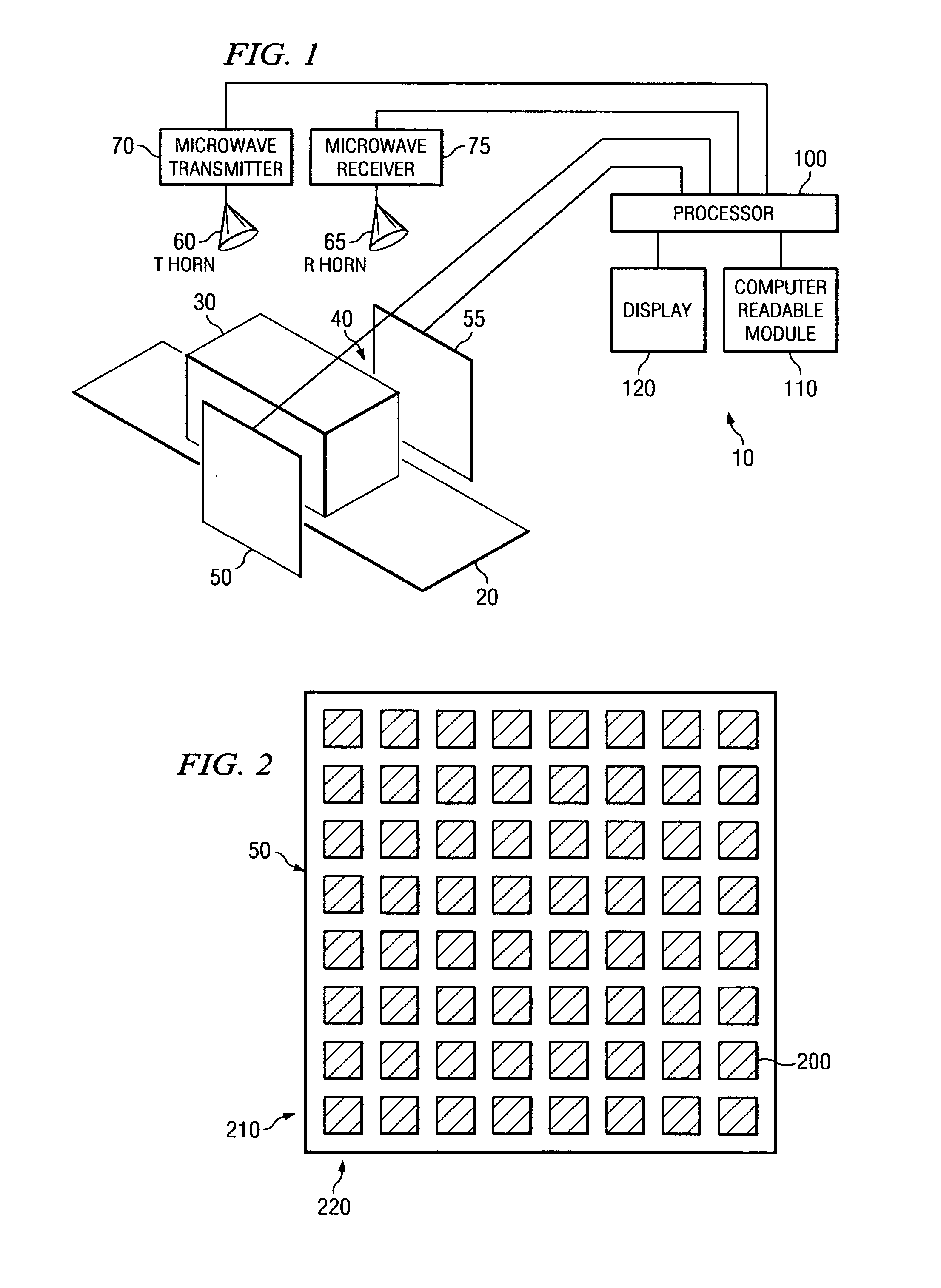 System and method for inspecting transportable items using microwave imaging