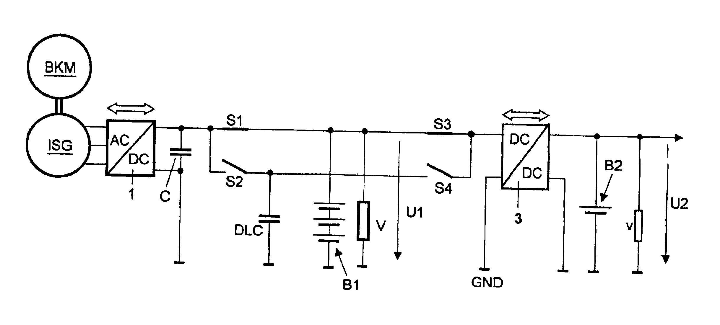 Motor vehicle electric system