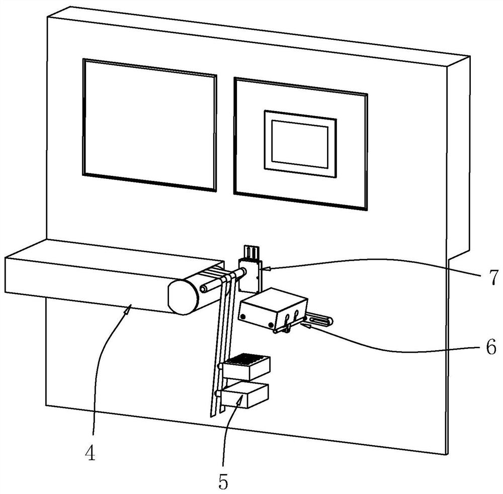 Special glue line visual detection device for double-gun type forming machine