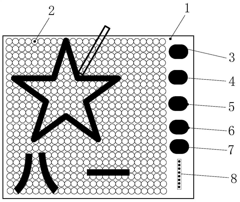 An input and display method of hand-painted LED light boards based on similarity correction algorithm