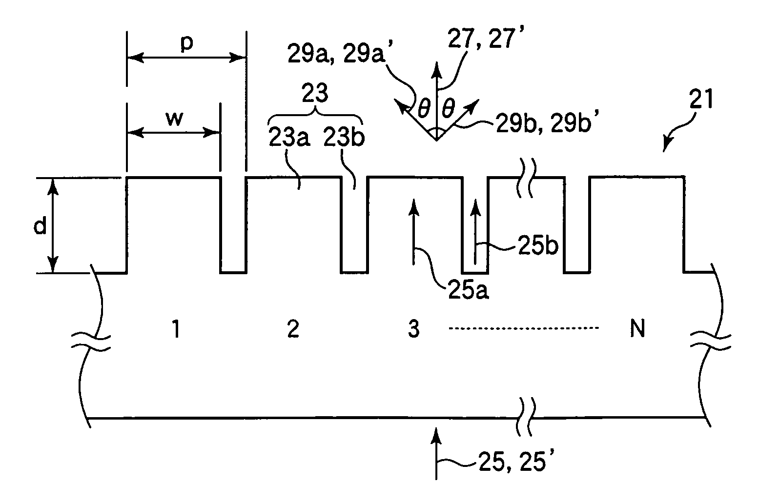 Diffraction grating, light-receiving element, and optical head and optical recording/reproducing apparatus utilizing them