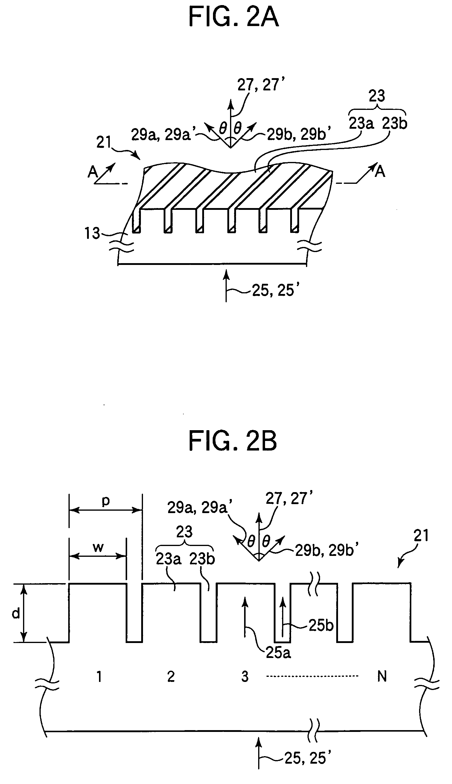 Diffraction grating, light-receiving element, and optical head and optical recording/reproducing apparatus utilizing them