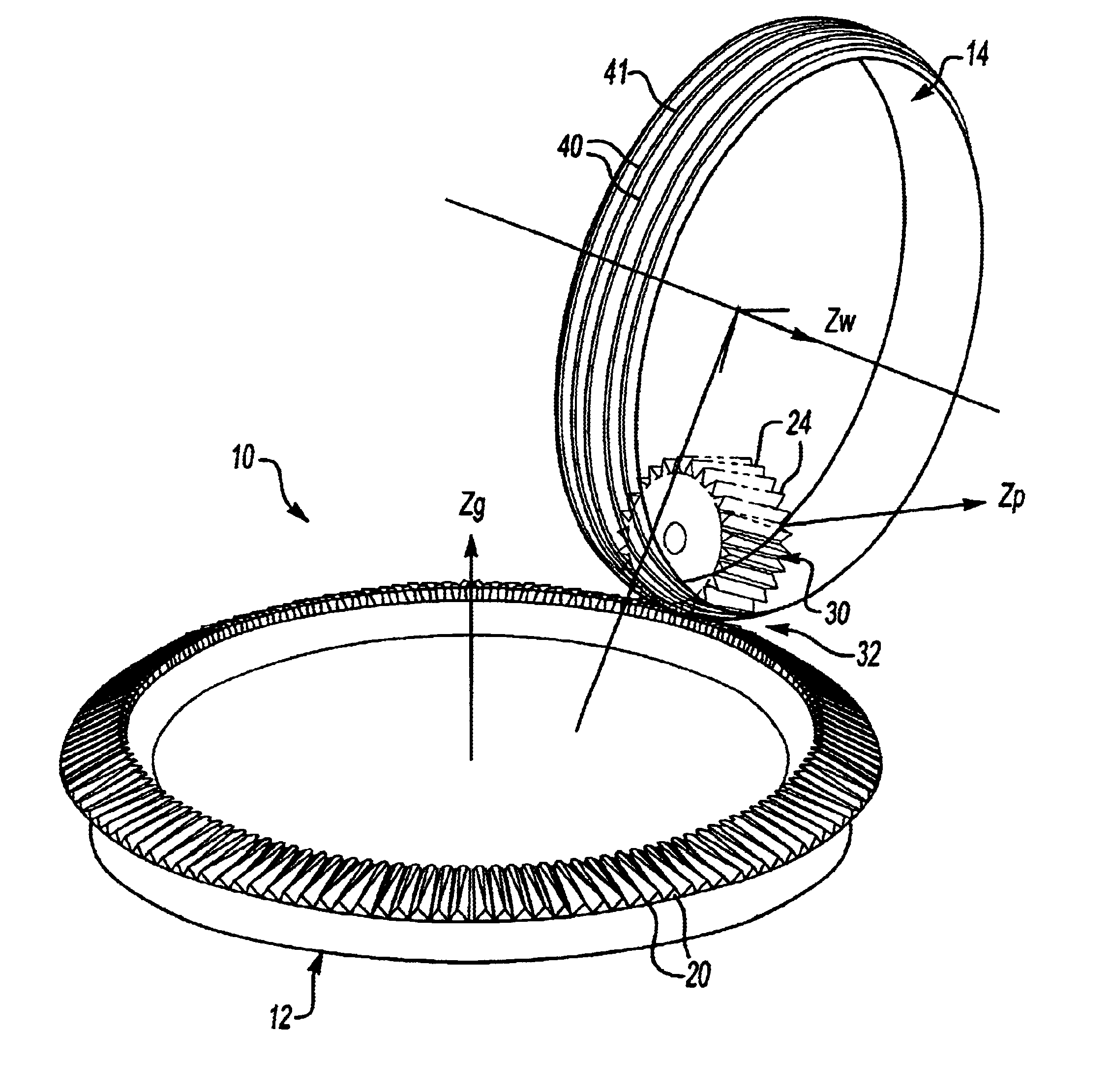 Method for forming a grinding worm for forming a conical face gear that meshes with a conical involute pinion