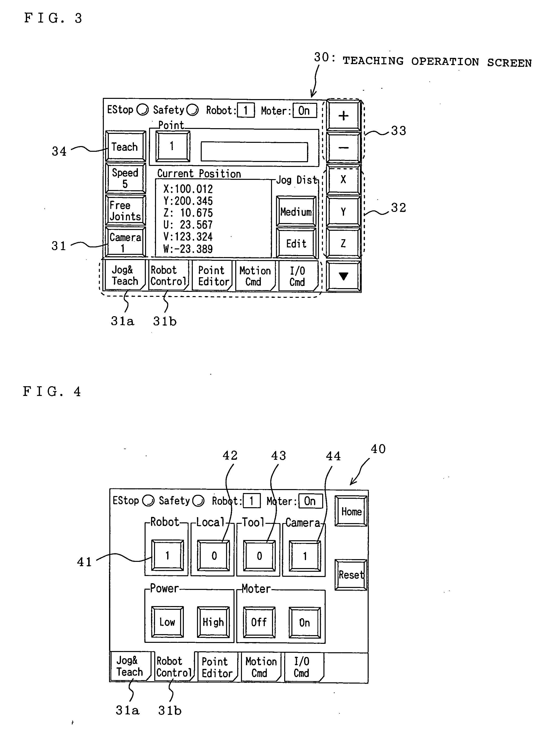 Motion control apparatus for teaching robot position, robot-position teaching apparatus, motion control method for teaching robot position, robot-position teaching method, and motion control program for teaching robot-position