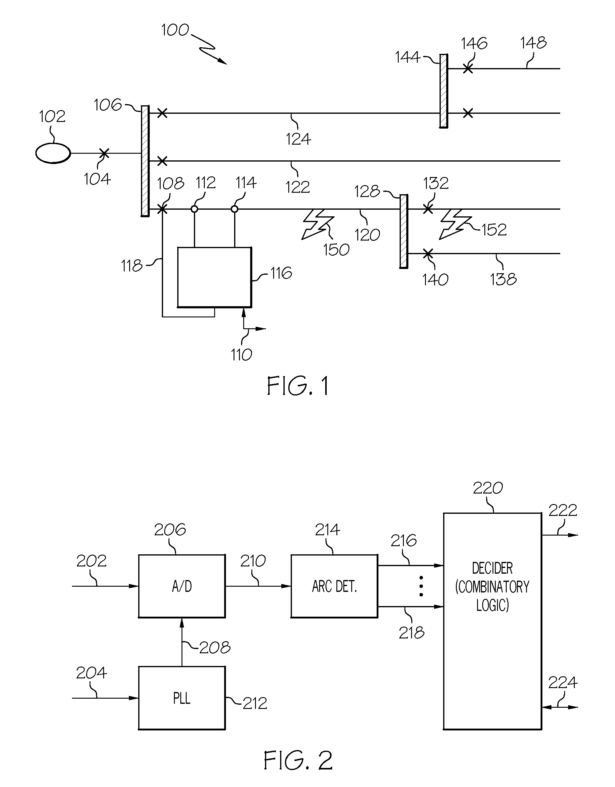 Method and apparatus for generalized AC and DC arc fault detection and protection