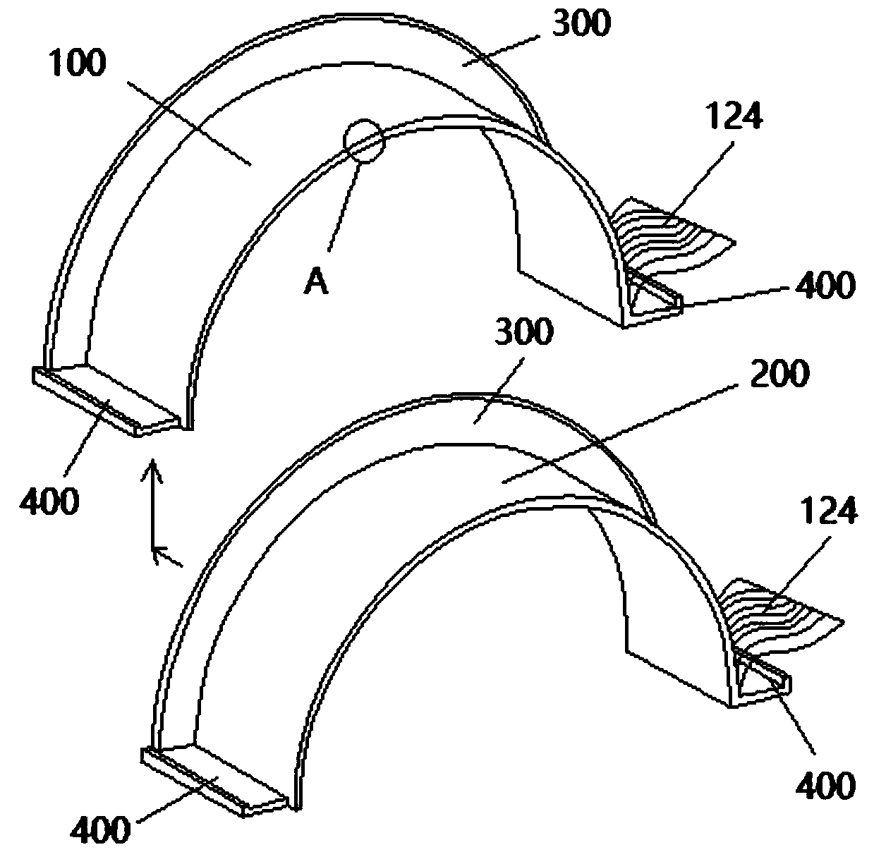 Wind power blade mold, preparation method of blade mold and mold surface monitoring system