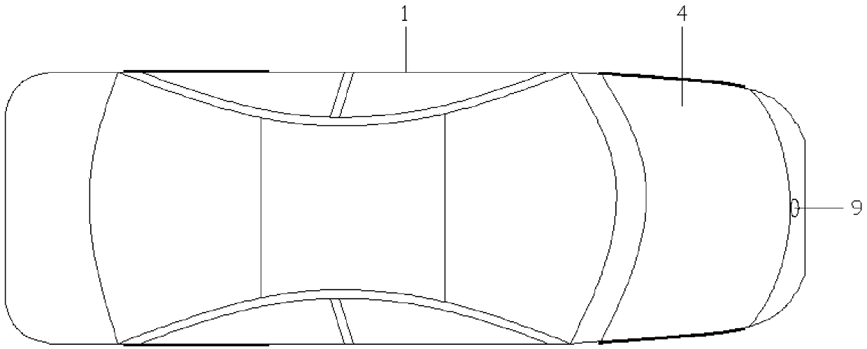 Double-side crossing type automobile battery compartment structure capable of quickly replacing battery