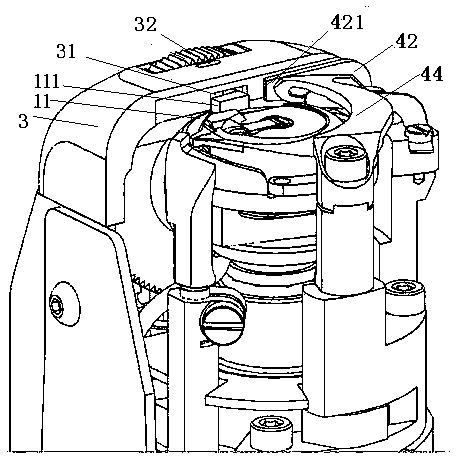 Automatic thread shearing mechanism of sewing machine and sewing machine