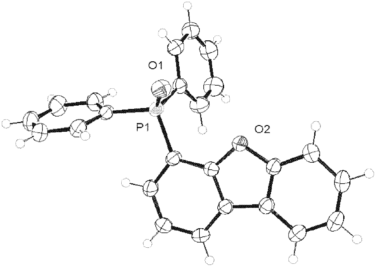 Dibenzofuranyl aromatic phosporic-oxygenic compound and preparation method and application thereof