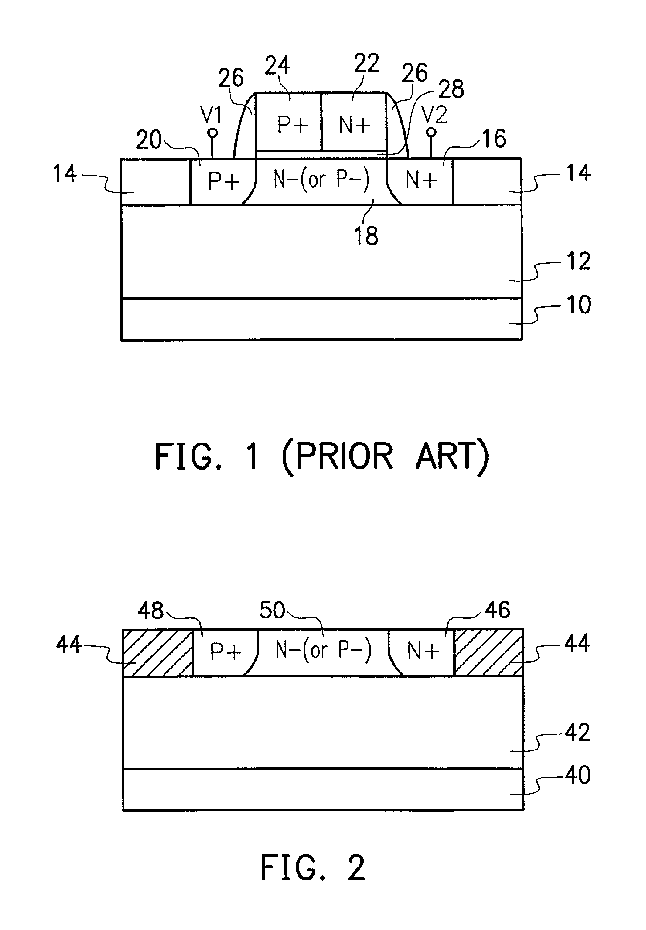 Electrostatic discharge protection circuit of non-gated diode and fabrication method thereof