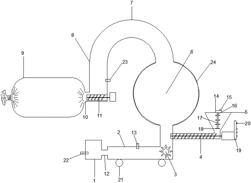 Powdery material dryer