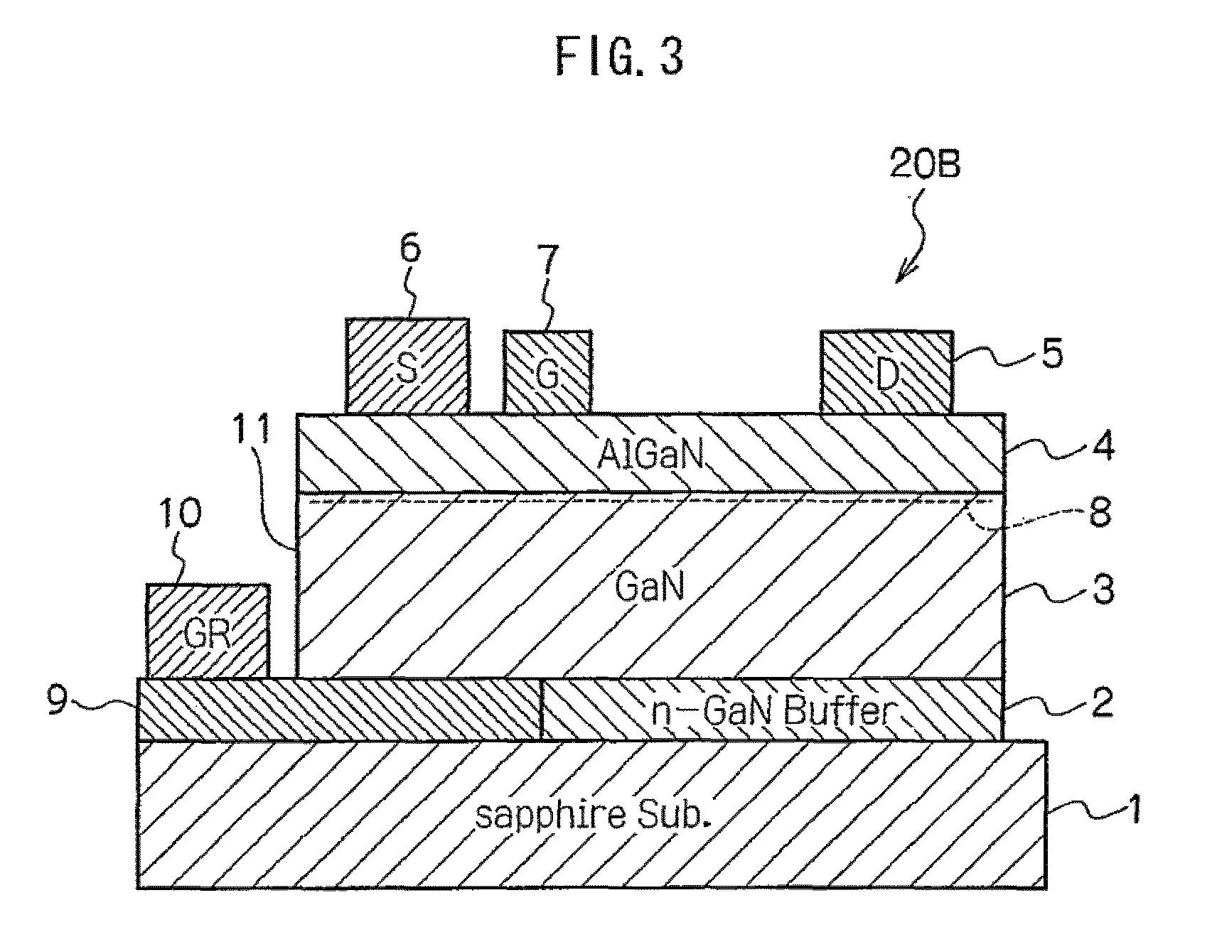 GaN-based semiconductor element