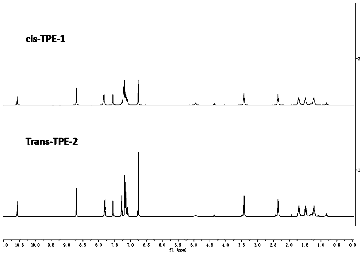 Waveform protein response type wash-free fluorescent probe as well as preparation method and application thereof