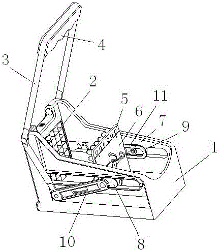 Pressing-out device used for grating machining