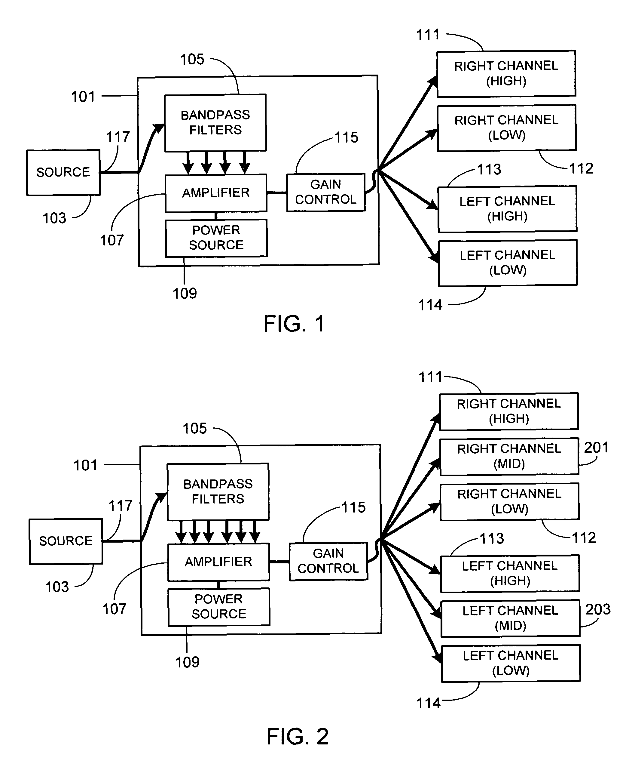Active crossover and wireless interface for use with multi-driver in-ear monitors