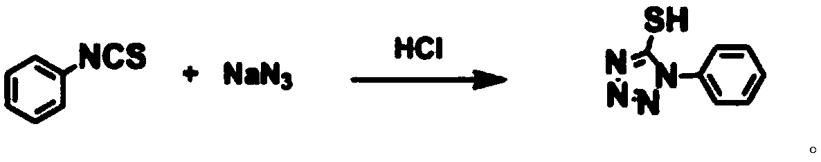 Preparation method for 1-phenyl-5-mercaptotetrazole