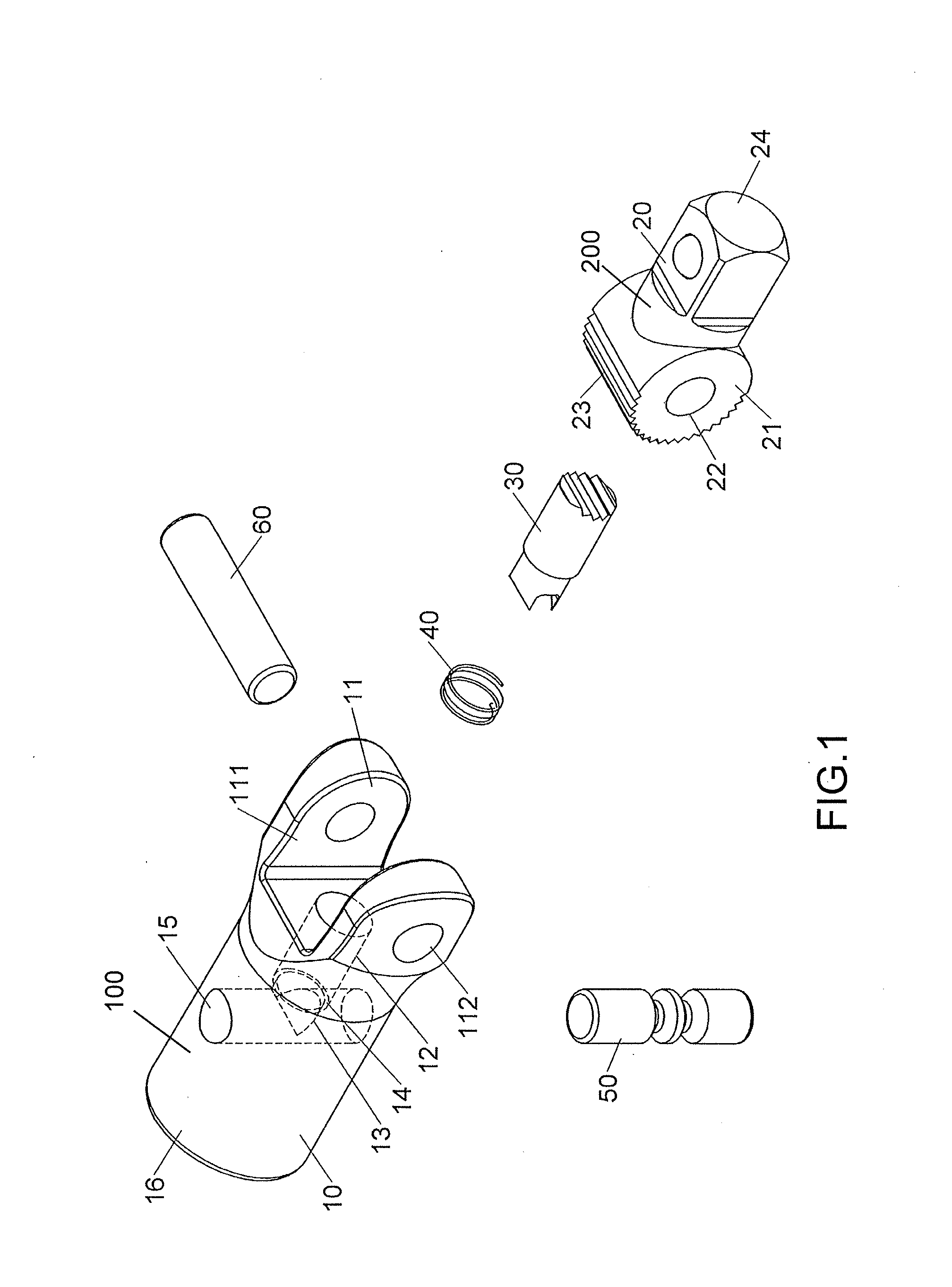 Pivotal assembly for hand tool