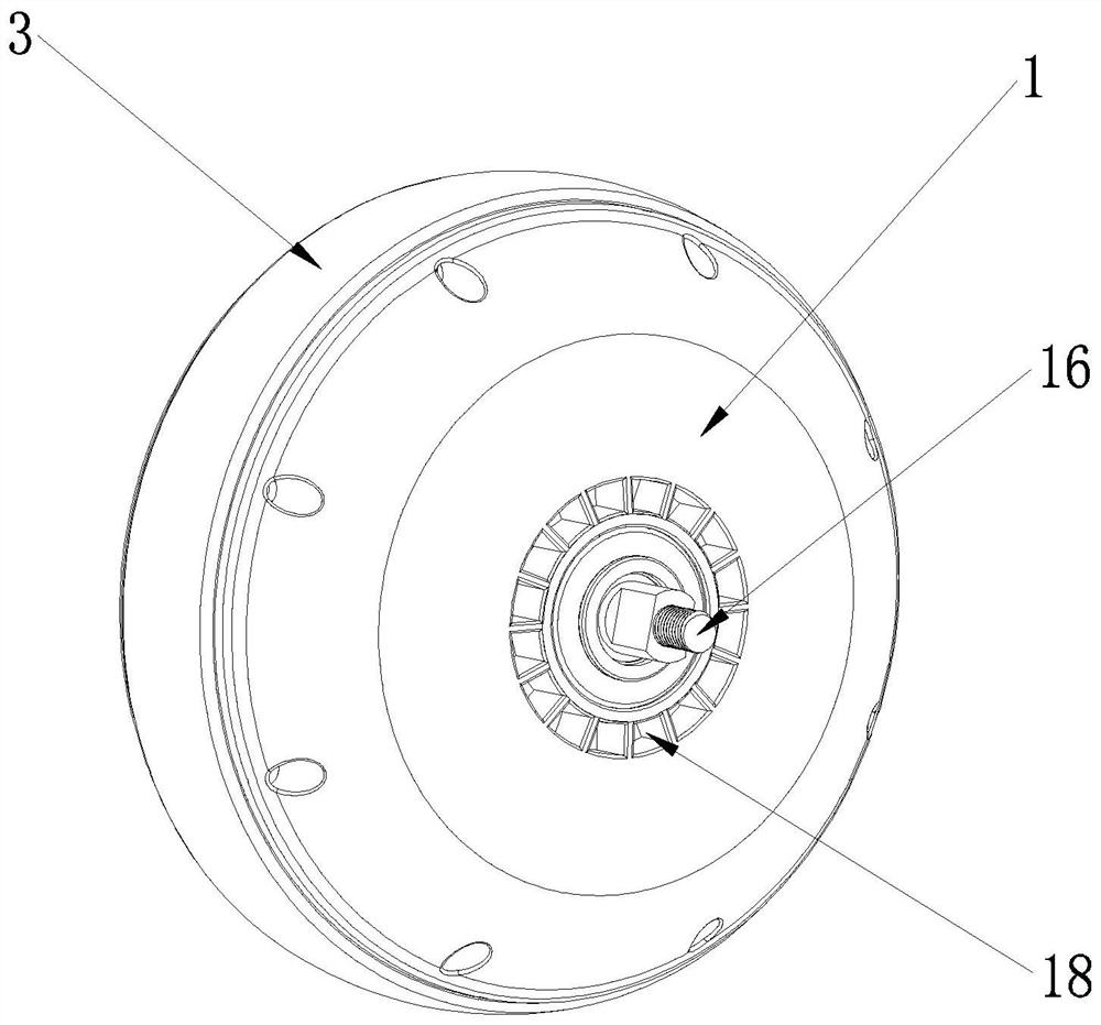 Wheel hub driving integrated wheel of baby carrier