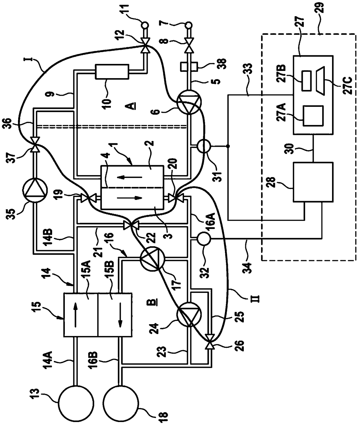 Medical treatment device and method for monitoring a medical treatment device