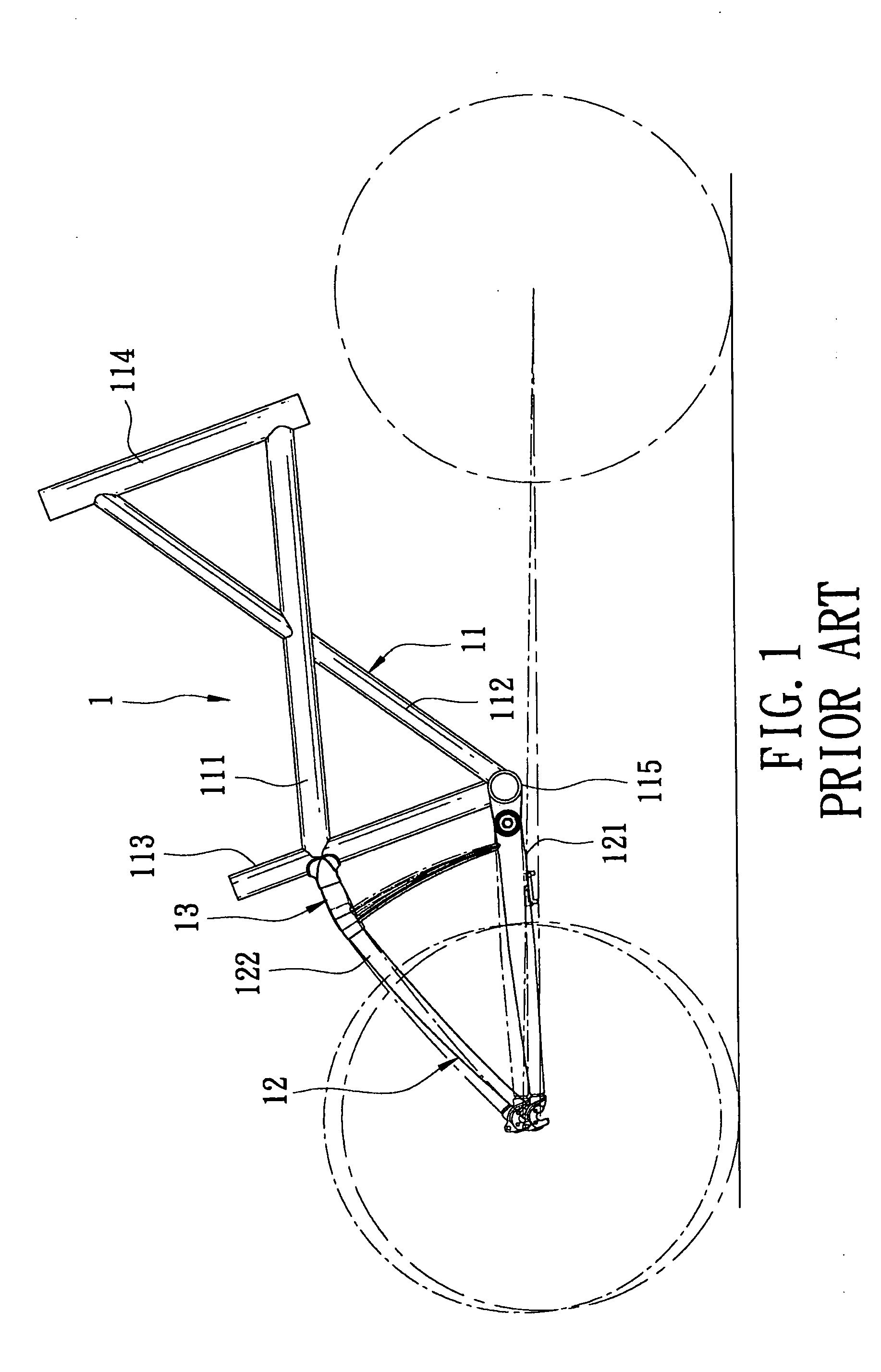 Shock absorbing frame for a bicycle