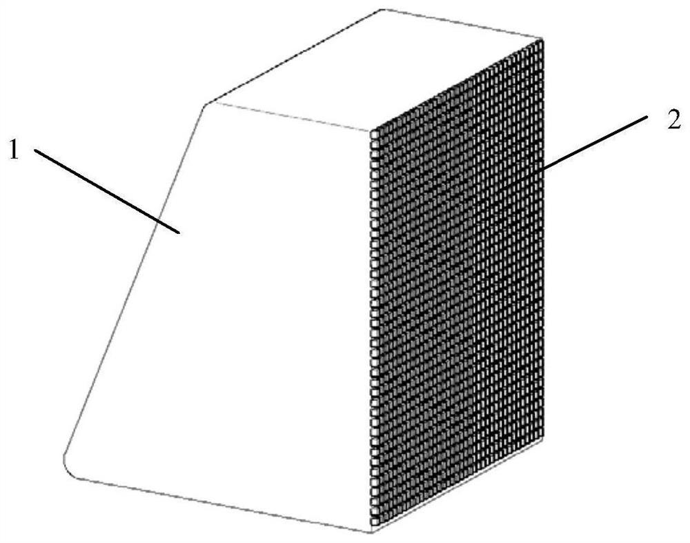 Clamping force test device and test method for tensile test of composite materials after clamping section slips