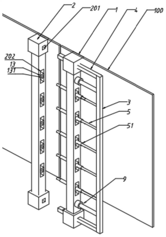 Longitudinal dual-mode anti-shear protection device for elevator doors