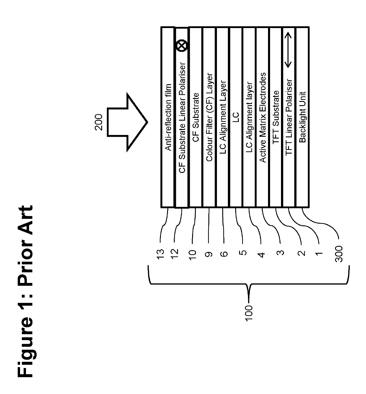 Low reflectivity LCD with cop retarder and cop matching rm