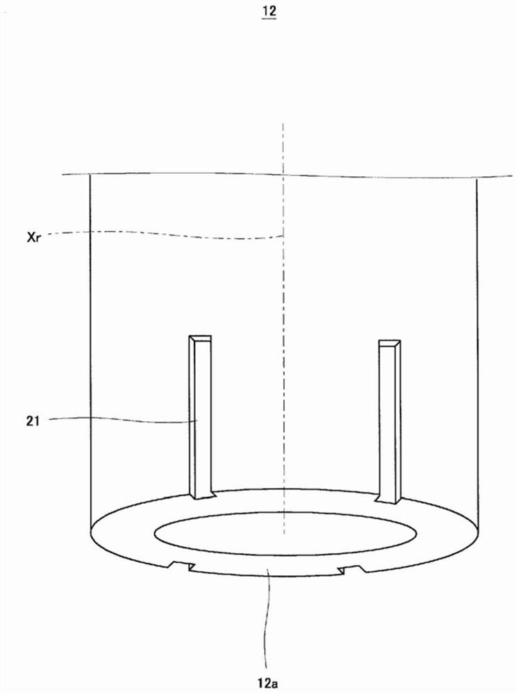 Joining device for friction stirring point, joined article having joined friction stirring point, and shoulder member