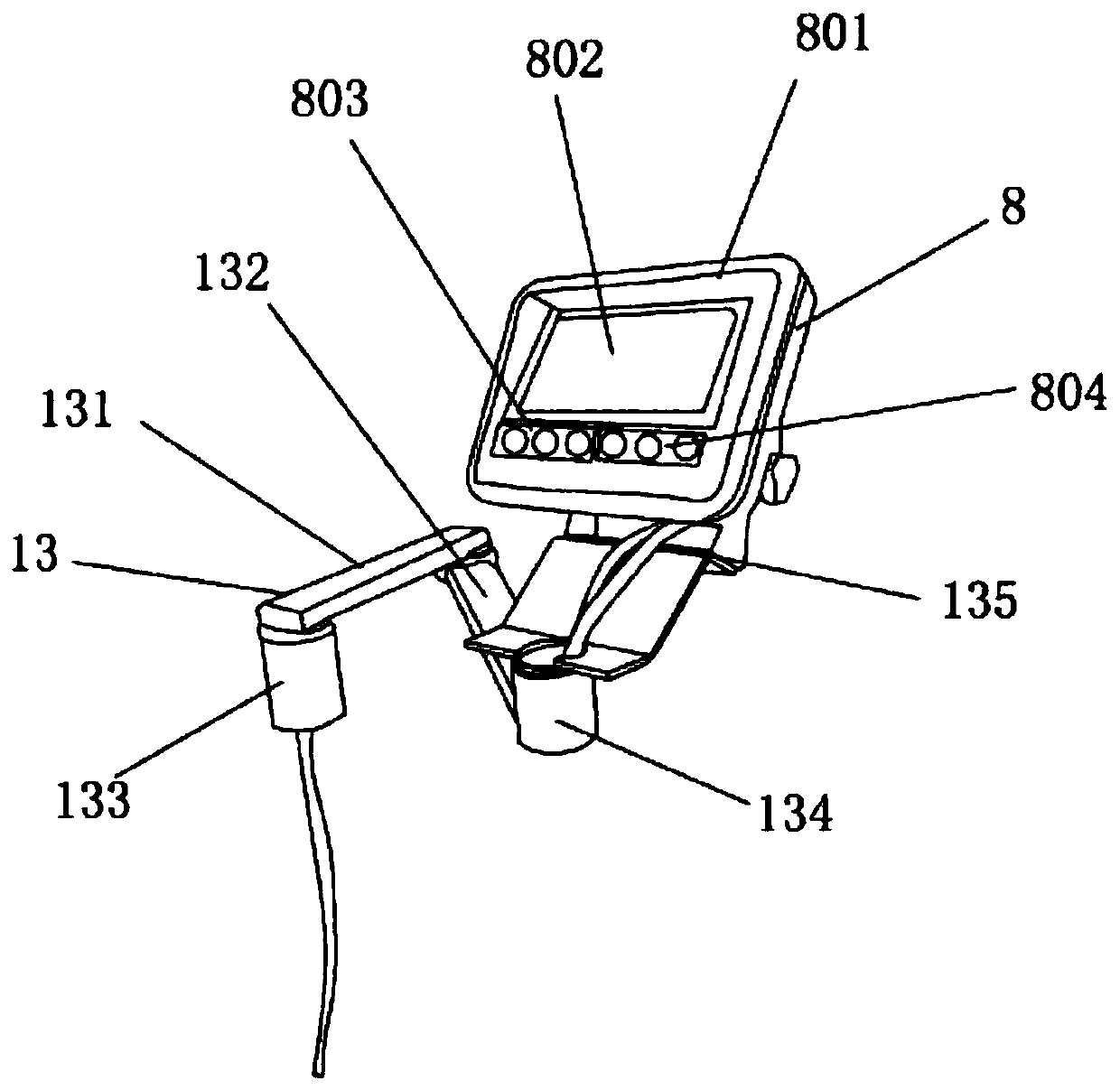 Energy-saving light feeding forklift with infrared alignment function