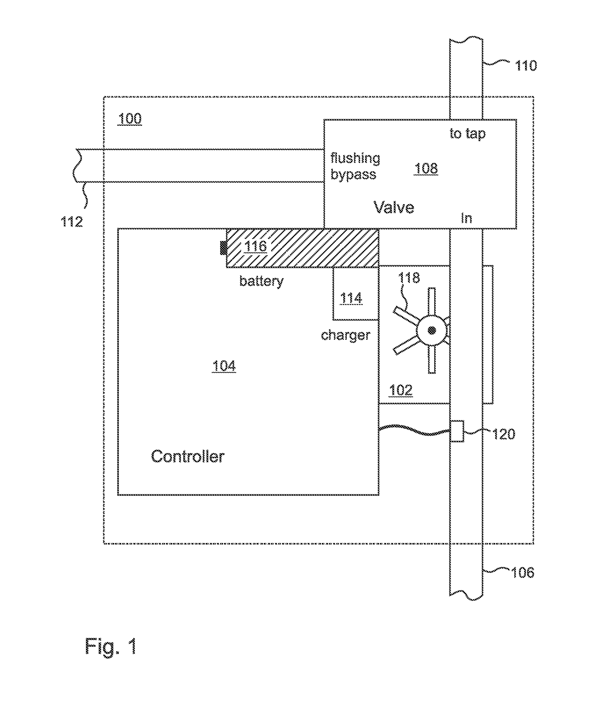 Automatic, volumetric flushing apparatus for reducing contaminants in a plumbing system