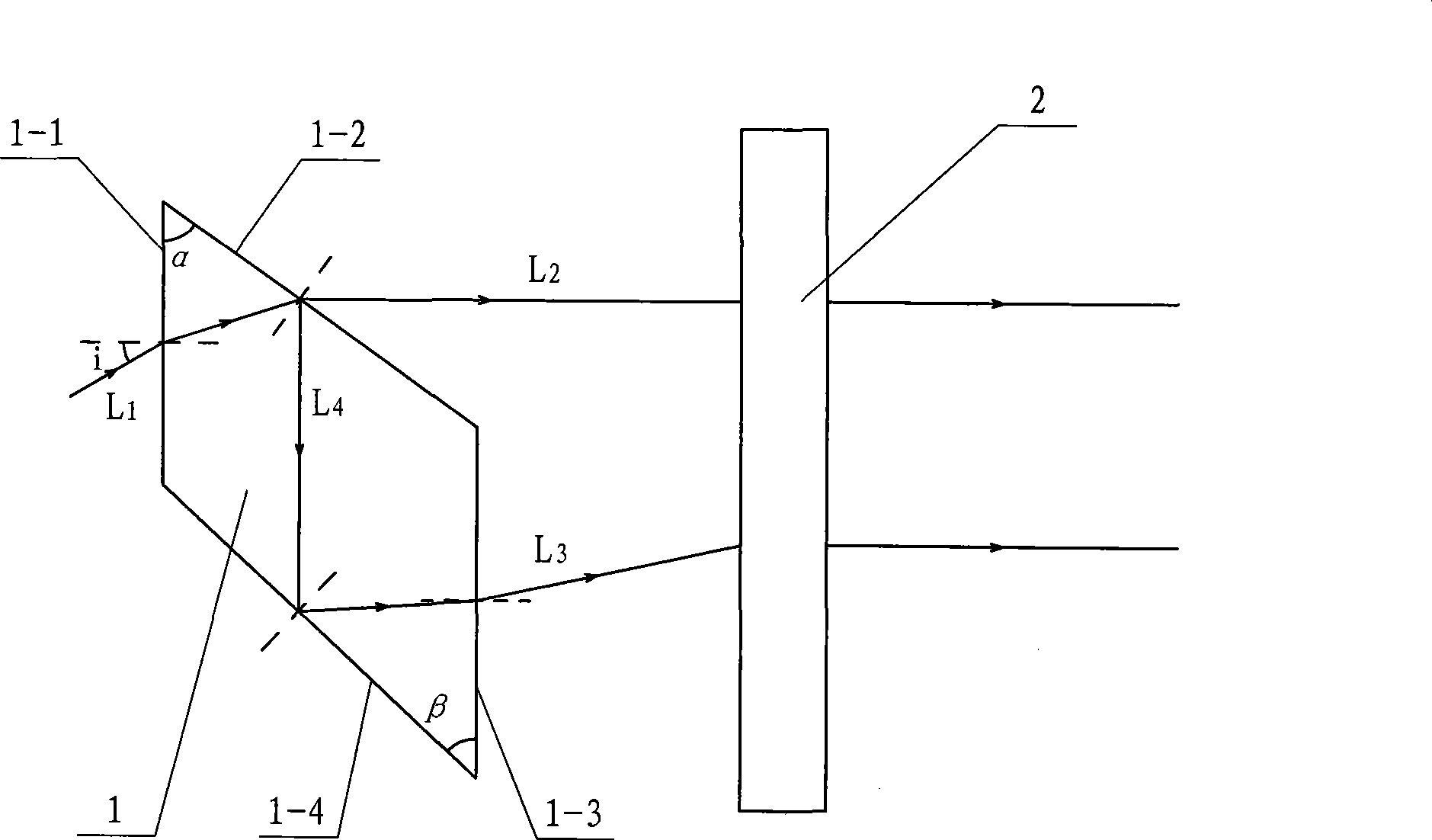 Light splitting apparatus of wind detection laser radar based on dual-edge detection