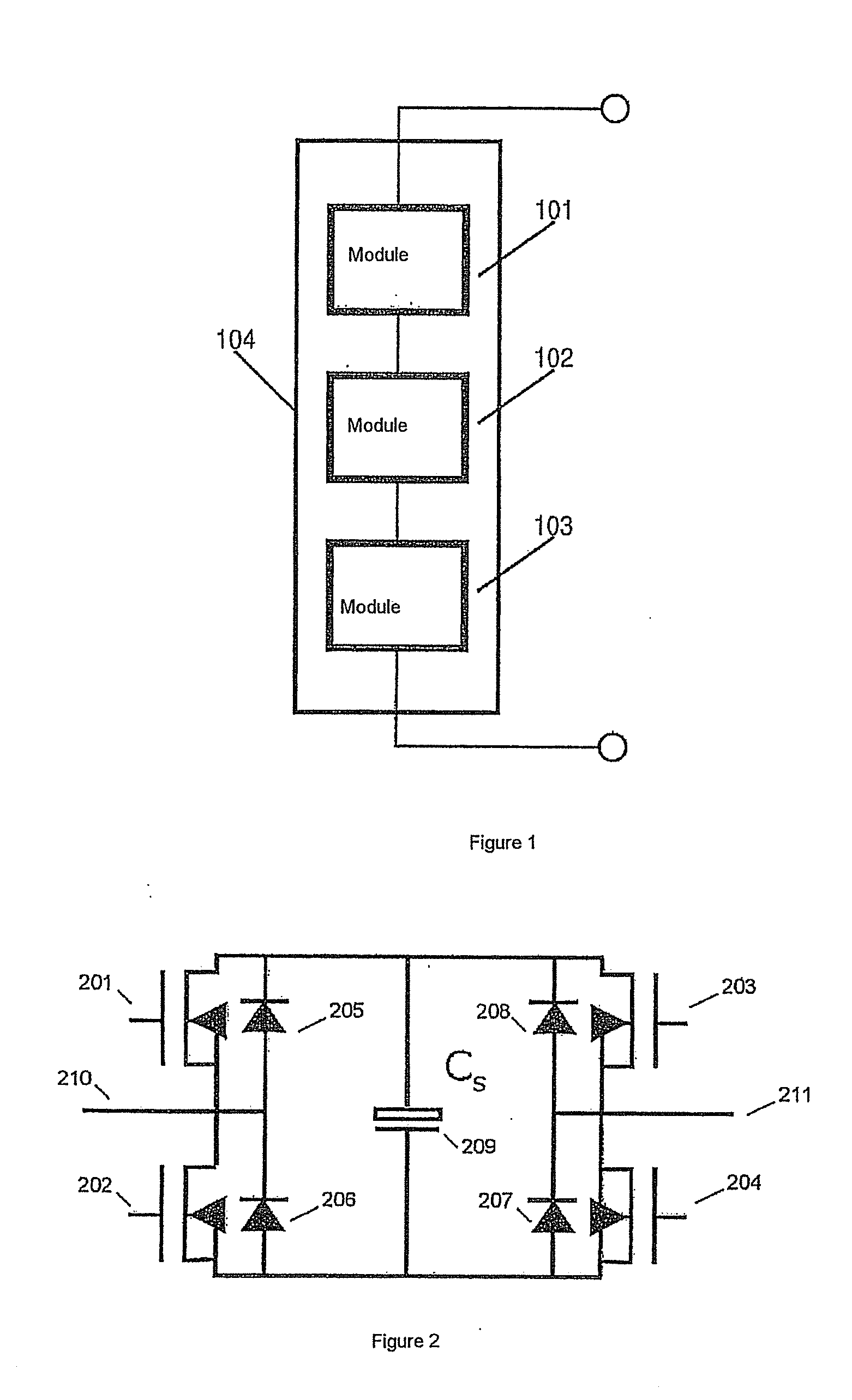 Novel multi-level converter topology with the possibility of dynamically connecting individual modules in series and in parallel