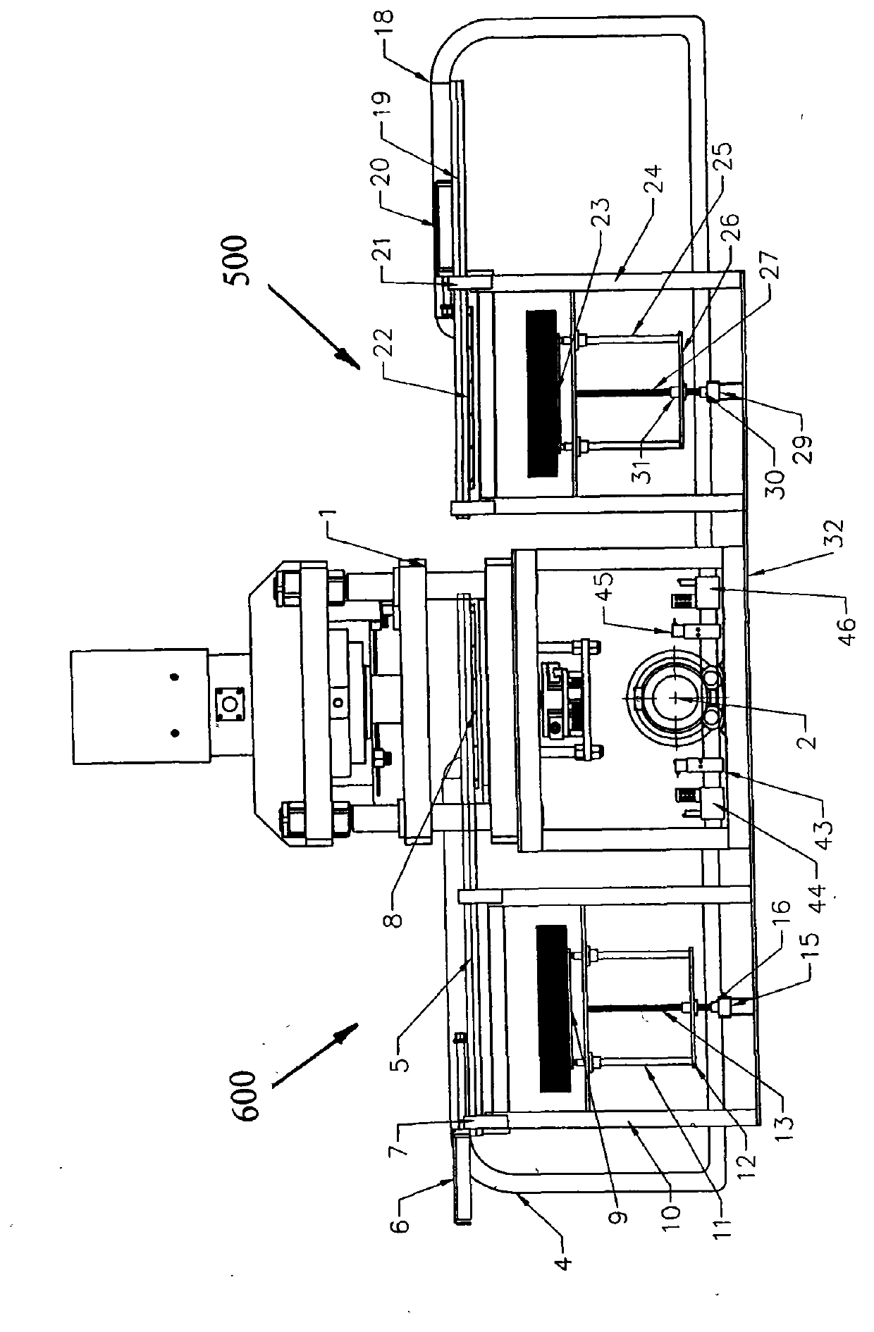 Automatic material feeding and taking robot