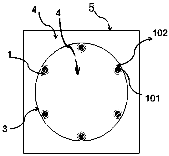 FRP pipe composite bar sea sand concrete column and preparation method thereof