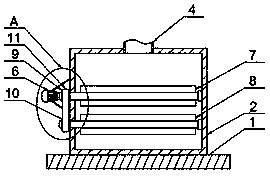 Raw material mixing device for production of spray-formed alloy material